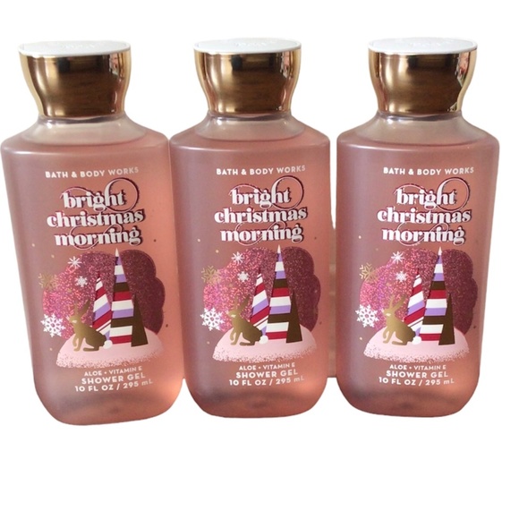 Bath & Body Works Other - 3 Bright Christmas Morning Aloe + Vitamin E Shower Gel Wash Bath & Body Works